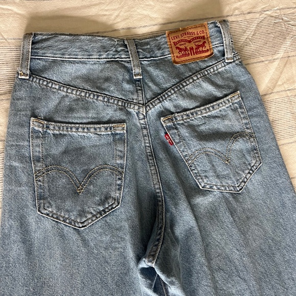 Levis High Waisted Straight Jeans - Picture 4 of 7
